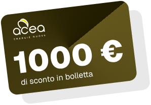 1.000 € di sconto in bolletta
