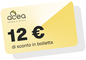 12 € di sconto in bolletta
