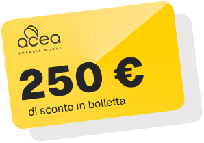 250 € di sconto in bolletta
